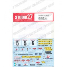 1/20 Fiat 131 Abarth Rally 1977 Tour De Corse #5 Decal for Tamiya kits