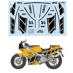1/12 RZV500R Dress-up Decal (Yellow Black) for Tamiya kit