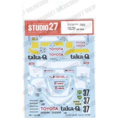 1/24 Toyota 88C "taka-Q" #37 LM 1988 Decals for Hasegawa kit