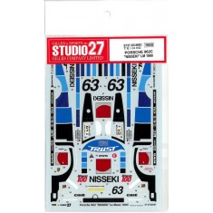 1/24 Porsche 962C "NISSEKI" #63 1990 LM (LeMans) Decals