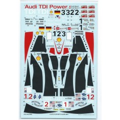1/24 Audi R10 LM 2007 / ALMS 2007 Decals for Revell kit