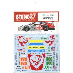 1/24 Porsche 997 GT3-RSR "Flying Lizard Motorsports" #79/80 Le Mans 2012 Decals for Fujimi