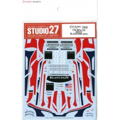 1/24 McLaren MP4-12C GT3 #22/23 Blancpain Endurance Series 2012 Decals for Fujimi kit