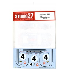 1/24 Porsche Cayman S "Gulf" #4 2013 Decals for Fujimi #12281 kit
