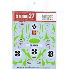 1/24 Porsche Cayman S "HIPPY" #3 LAGUNA SECA 2011 Decals for Fujimi #12281 kit