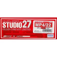 Multimedia kit - 1/20 McLaren MP4/22 Grand Prix/GP of Japan 2007