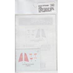 1/24 Ford Focus WRC Headlights & Rear Lights Inside Lenses Decals for Tamiya kit