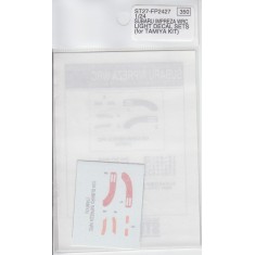 1/24 Subaru Impreza WRC Headlights & Rear Lights Inside Lenses Decals for Tamiya kit