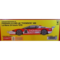 1/24 Ferrari 512BB LM "Thomson" #88 Le Mans 24 Hours 1978