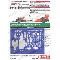 1/20 MP4/3 (with helmet, pit board) Conversion set for Tamiya MP4/4