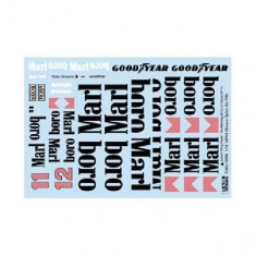 1/12 MP4/4 Monaco Option Decal for Platz/Beemax kit