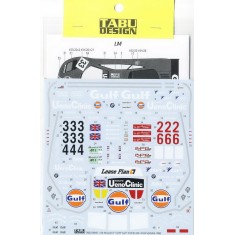 Decals for 1/24 McLaren F1-GTR "Gulf" #33/34 LeMans / #2/6 SUZUKA 1996 (Short Tail)