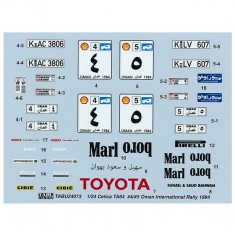 1/24 Celica TA64 #4/#5 Oman International Decal