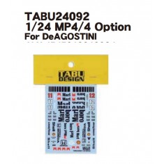 1/24 MP4/4 Option Decal for DeAGOSTINI kits