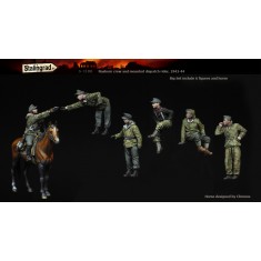 1/35 Nashorn Crew & Mounted Dispatch Rider 1943-1944 (6 figures & 1 horse)