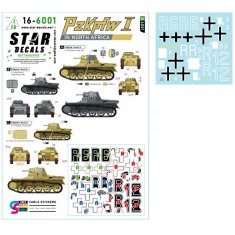 1/16 PzKpfw I Ausf A in Africa Decal - North Africa, Libya 1941