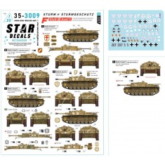 1/35 StuG III Ausf F Decal - StuG Abt. GD, StuG Abt. 201, 210, Sturm Div. Rhodos