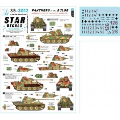 1/35 Panthers in the Bulge Decal - Ardennes 1944/45 Nordwind. Panther Ausf G and Bef.Pz