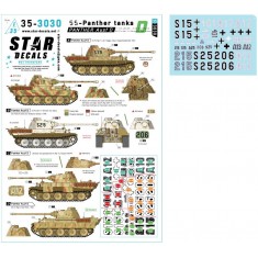 1/35 Panthers Decal - Panther Ausf D. 1.LSSAH, 2.Das Reich, Pz.Abt. 11 Herman von Salza.