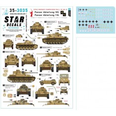 1/35 Stalingrad - Fall Blau Decal #2 - Panzer Abt. 103, Abt 116. Pz II F, Pz III H/J/L
