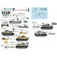 1/35 Tiger I s.Pz.Abt. 502 Decal #1 - Initial and Early Tigers 1942-43