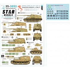 1/35 German Panzerjager Units Italy 1943-45 Decal for Nashorn Marder III Elefant