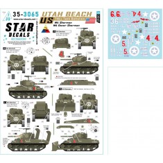 1/35 US 746th Tank Battalion Utah Beach 1944 Decal for M4 Sherman Dozer