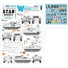 1/35 UNPROFOR Warriors in Bosnia Decal - FV510 ISV, FV511 ICV and FV512 MCRV