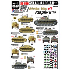 1/35 Decals for German Afrika Mix #7 - Pz.Kpfw.II Ausf.F SdKfz.121