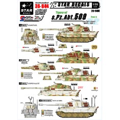 1/35 Decals for Tigers of s.Pz.Abt.509 #2 - Tiger 2 Kingtiger and Befehls Tiger 2