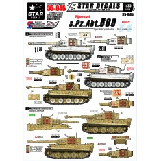 1/35 Decals for Tigers of s.Pz.Abt.509 #1 - Tiger I Mid and Late Production