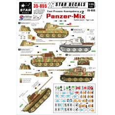 1/35 Decals for East Prussia/Koenigsberg #2 - Panzer Mix - Panther Ausf.A Tiger I Late