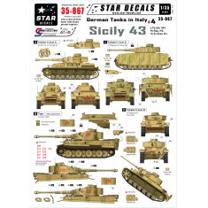1/35 Decals for German Tanks in Italy #4 - Sicily 1943 s.Pz.Abt. 504, 15 Pz.Gren.Div