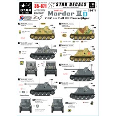 1/35 Decals for Panzerjager Marder II Ausf.D 7.62cm PaK 36 SdKfz.132 on the Eastern Front