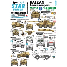 1/35 Decals for Balkan Peacekeepers #3 France 1er REC & 2eme REP,Panhard VBL,VAB,AMX-10RC
