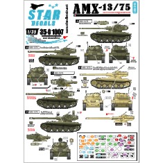 1/35 Decals for AMX-13/75 French Cold War Markings and Suez Crisis 1956