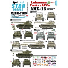 1/35 Decals for Lebanese Tanks and AFVs #2 - AMX-13 Lebanese Army and Militias