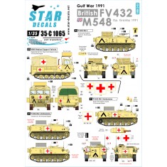 1/35 Decals for British FV432 and M548