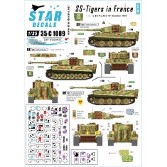 Decals for 1/35 SS-Tigers in France Vol.1 - 1.Kompanie s.SS PzAbt 101 Normandy 1944