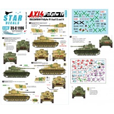 Decals for 1/35 Bulgarian Axis & Eastern European PzKpfw IV Ausf G/H