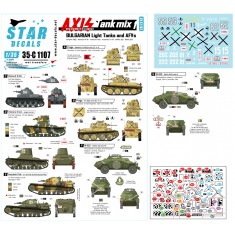Decals for 1/35 Bulgarian Axis & Eastern European Light Tanks & AFVs Mix Set Vol.1 