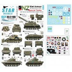Decals for 1/35 New Zealand Kiwi Armour Vol.1 Special Tanks & AFVs in Italy