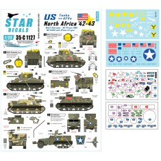 Decals for 1/35 US Tanks & AFVs in North Africa 1942-43 - M4A1,M7, M2