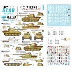Decals for 1/35 SS-Wiking #1 Panther Ausf D and Ausf A. Kp. 5/6/7/8
