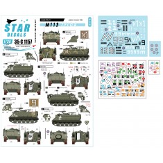 Decals for 1/35 M113 Zelda - Israeli AFVs #7 IDF M113 Zelda in Lebanon 1982