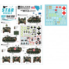Decals for 1/35 Balkan Peacekeepers # 10. US M113 in IFOR markings. Bosnia 1996-97