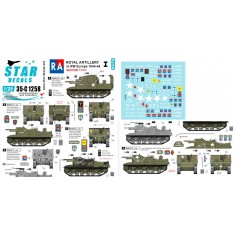 Decals for 1/35 Royal Artillery # 1. Sexton 25 pnd in NW Europe.