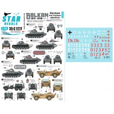 Decals for 1/35 WWII Balkan Vol.3 - German Anti-partisan Operations Yugoslavia & Albania