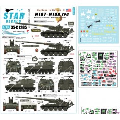 Decals for 1/35 Big Guns in Vietnam #2 - US M107 175mm & M108 105mm inch SP Howitzer