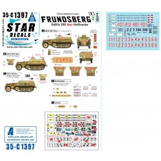 Decals for 1/35 Frundsberg #2. SdKfz 250 'NEU' versions. SdKfz 250/1, 250/3, 250/7
